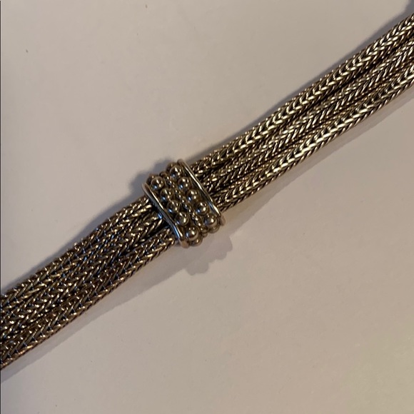 Sterling Silver 3 Strand Toggle Bracelet - Picture 5 of 7